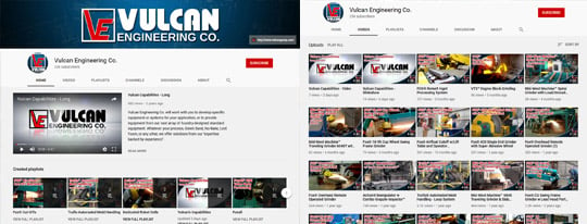 Vulcan Engineering YouTube Channel